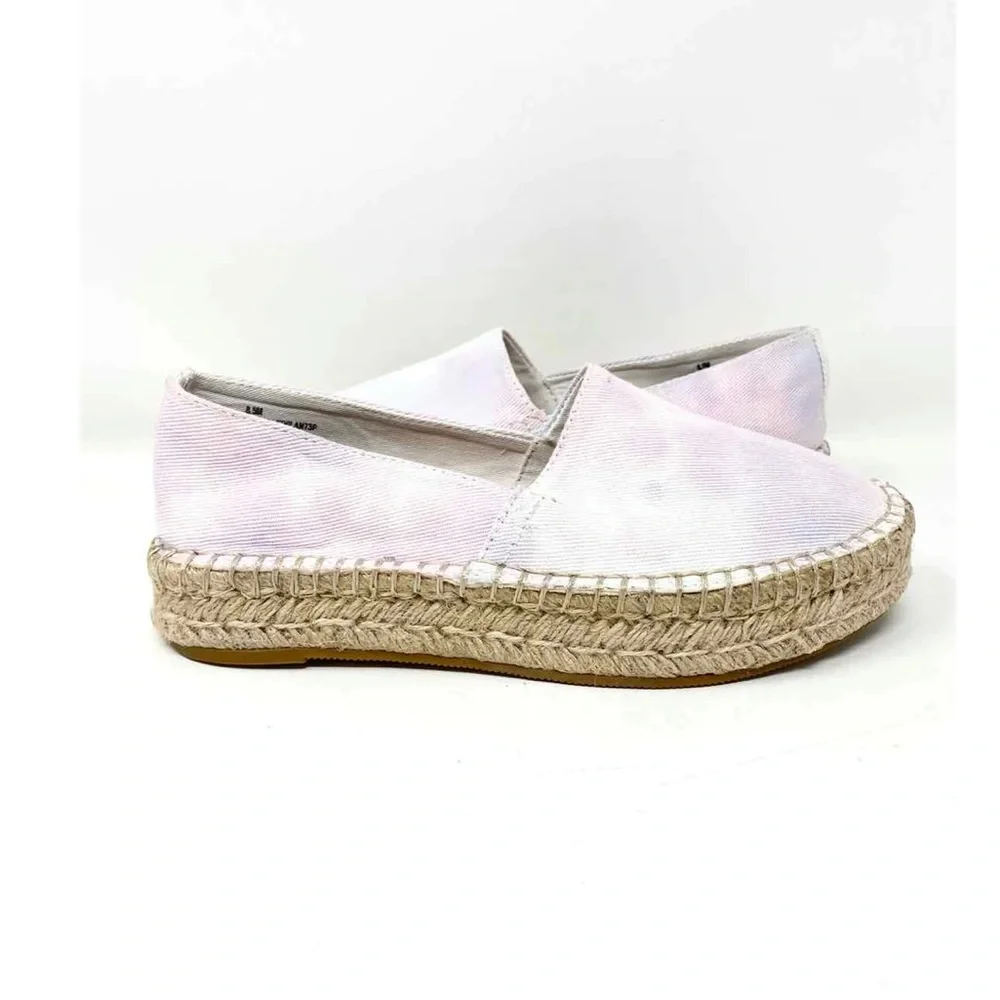 Splendid Pink Tie-Dye Laney Canvas Platform‎ Espadrilles Size 9.5